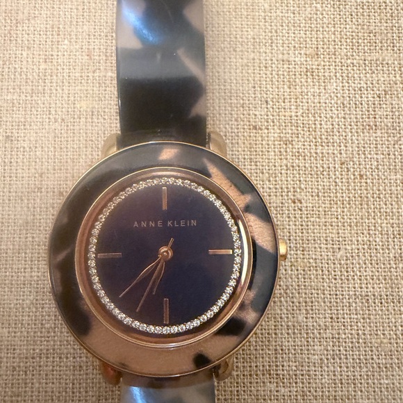 Anne Klein Accessories - Anne Klein Black and Gold Navy blue Watch